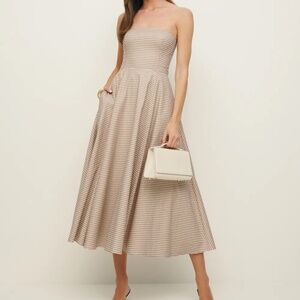 Reformation Astoria Dress Anzo Check - Size 6